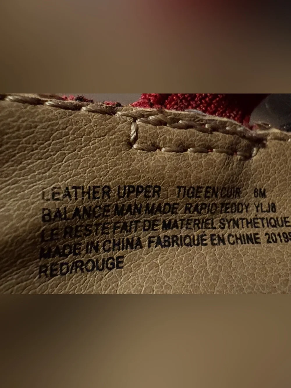Earth Origins Red Leather Closed-Toe Flats